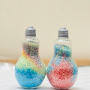 نمک بدن طرح لامپ