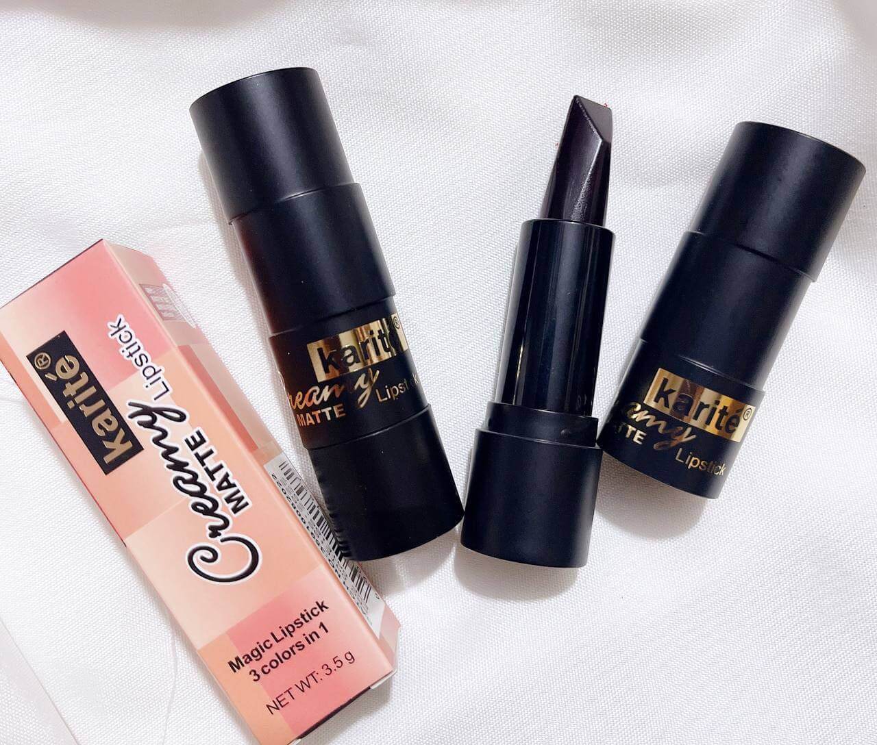 رژلب جامد سه بعدی ( جادویی مشکی)کاریته - Image 3