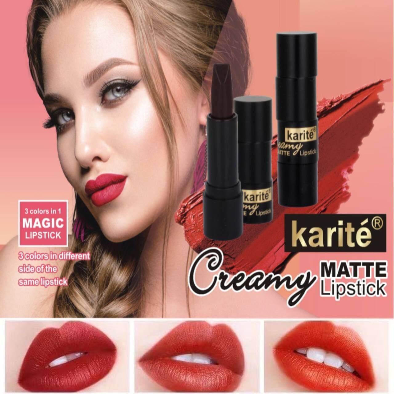 رژلب جامد سه بعدی ( جادویی مشکی)کاریته - Image 4