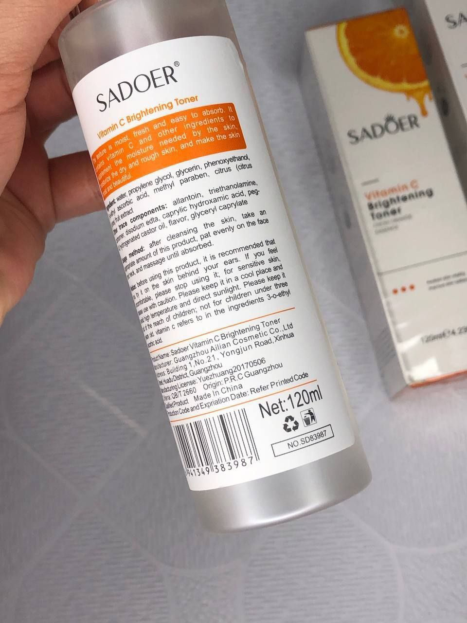 تونر 120 میل ویتامین سی برند سادور - Image 2