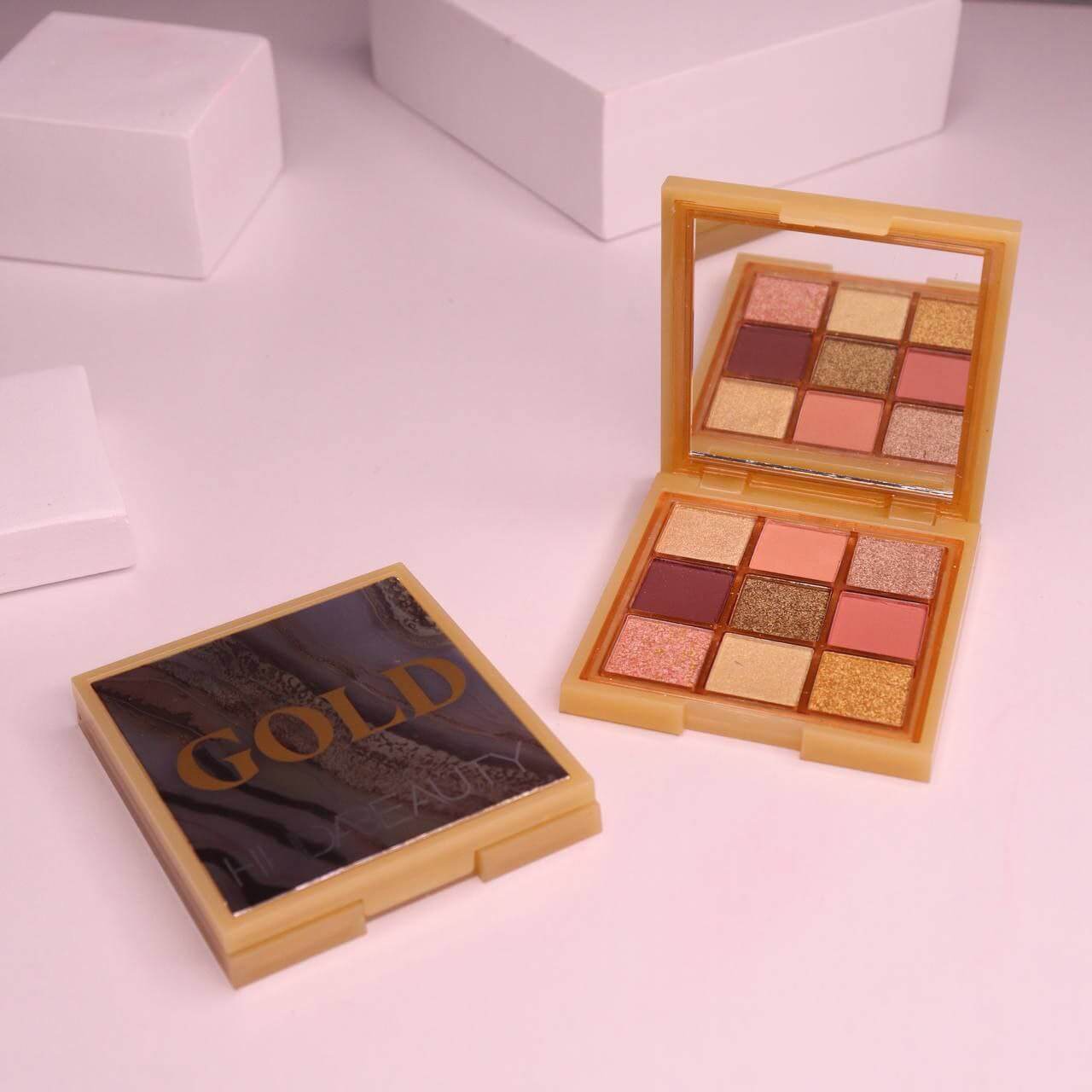 پالت سایه 9 رنگ هدی بیوتی HODA BEAUTY مدل گلد GOLD - Image 3