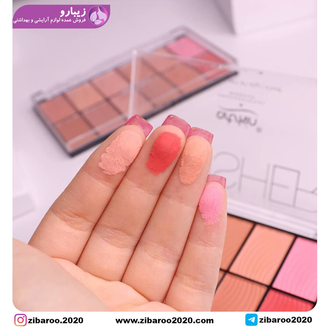 پالت رژگونه ۱۲ رنگ آرت اسکین - Image 5