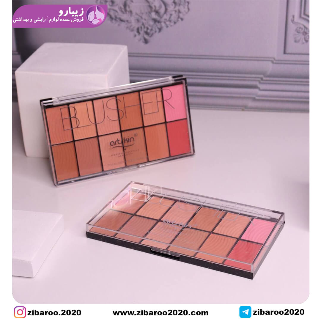 پالت رژگونه ۱۲ رنگ آرت اسکین - Image 4
