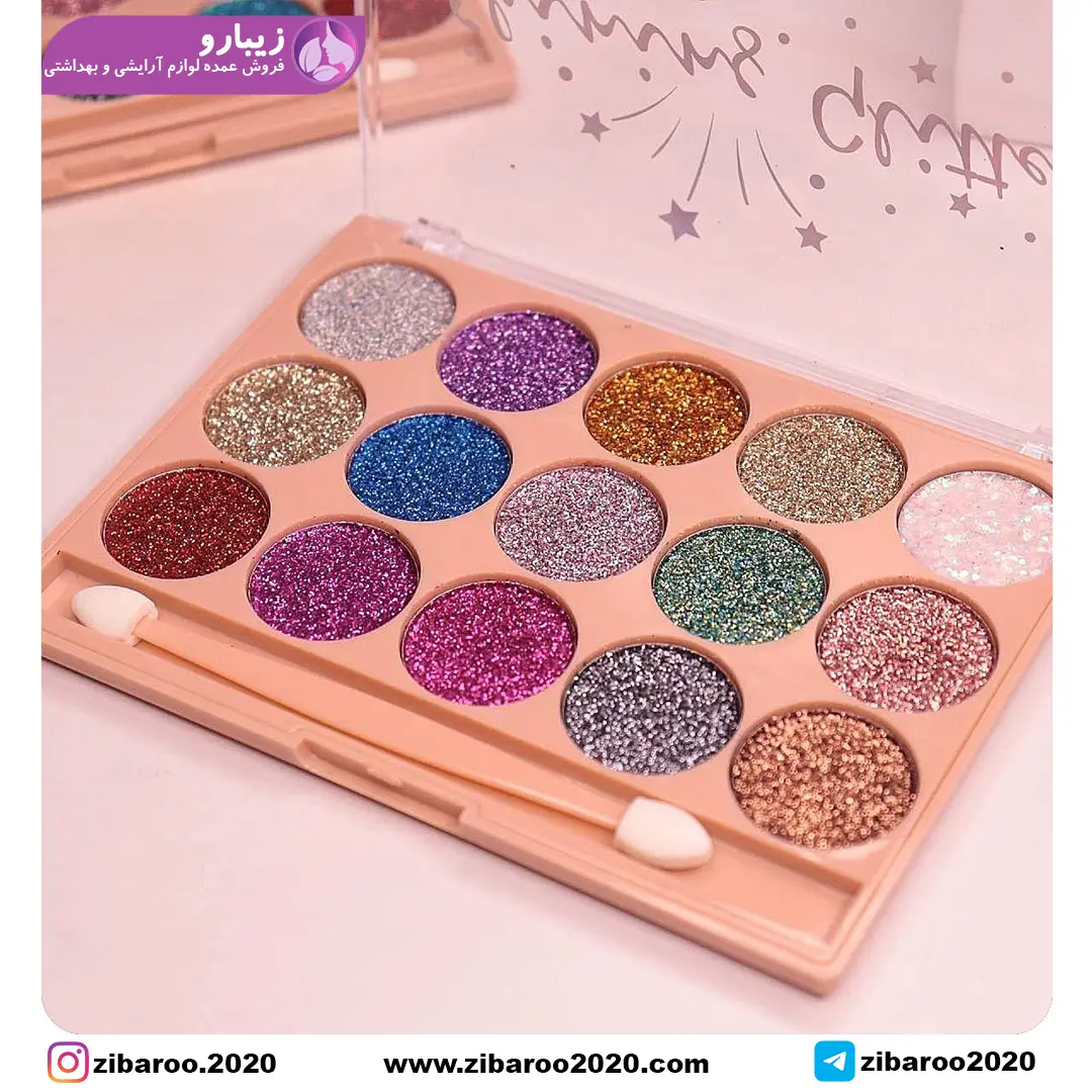 پالت گلیتر 15 رنگ ROSA ANGEL - Image 8