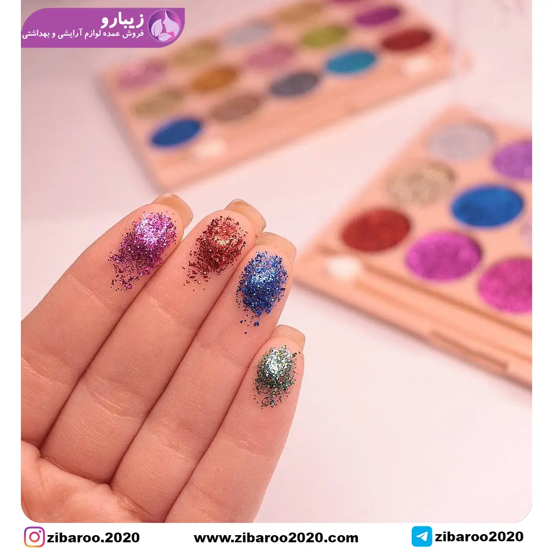 پالت گلیتر 15 رنگ ROSA ANGEL - Image 7