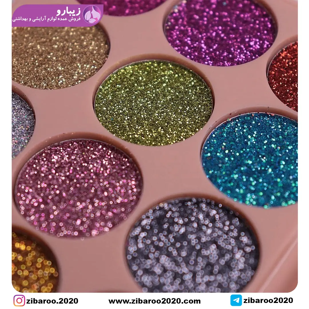 پالت گلیتر 15 رنگ ROSA ANGEL - Image 3