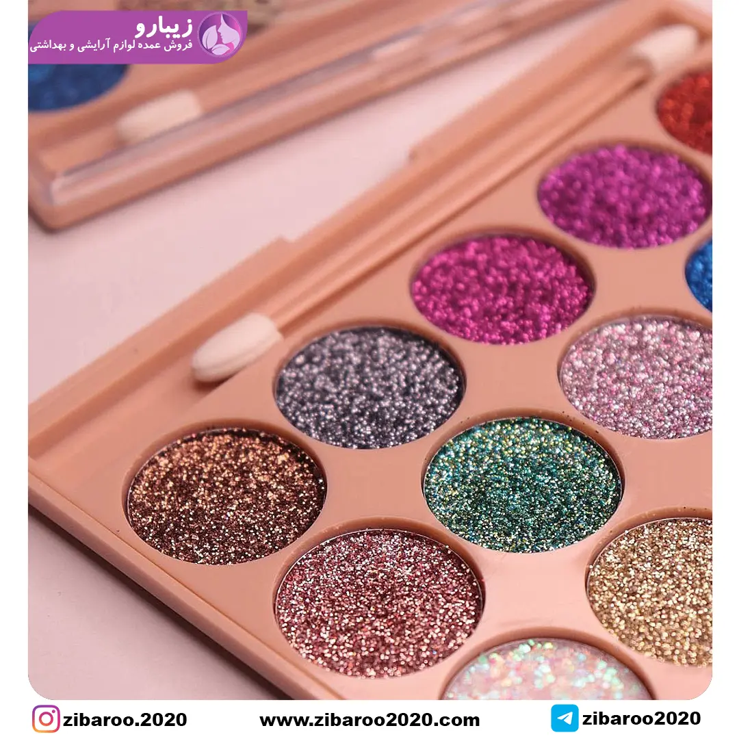 پالت گلیتر 15 رنگ ROSA ANGEL - Image 2