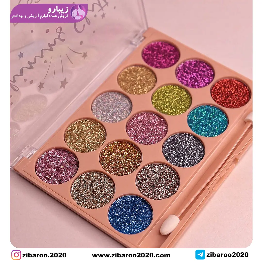 پالت گلیتر 15 رنگ ROSA ANGEL - Image 9