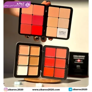 پالت 12 رنگ رژ لب و کانتور چرب CARLA SECRET
