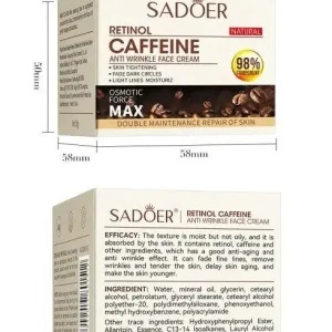 کرم صورت چندگانه ضد پیری کافئین رتینول سادور
