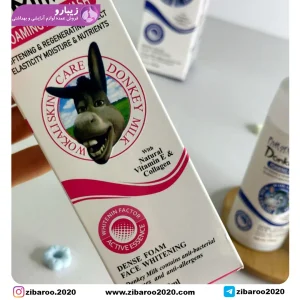 فیس واش شستشو صورت براش دار شیر الاغ ووکالی