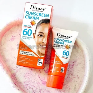 ضدآفتاب 12 ساعته spf60 بی رنگ دیسار