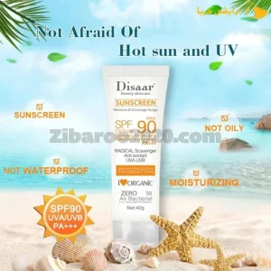 ضدآفتاب فاقد چربی spf90 بی رنگ دیسار