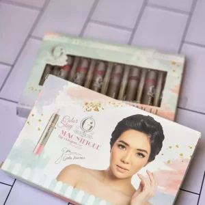 پک رژ لب 8 عددی  جامد پیچی برند (MADAME GIL)