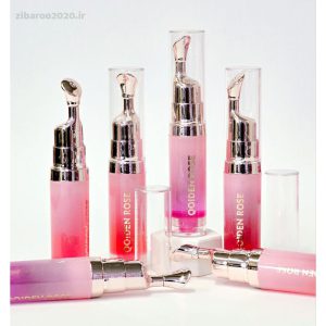 فیلر لب خانگی حجم دهنده و لیپ گلاس مدل فشاری (فندکی )  برند لاکچری QOIDEN ROSE