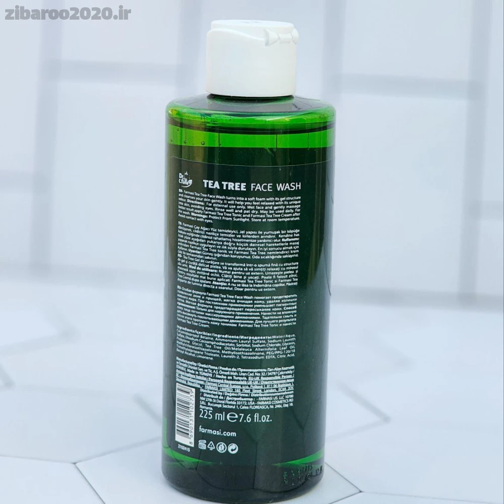 ژل شستشوی صورت ضدجوش تی تری حاوی روغن درخت چای دکتر سی تونا فارماسی (اورجینال ) - Image 2