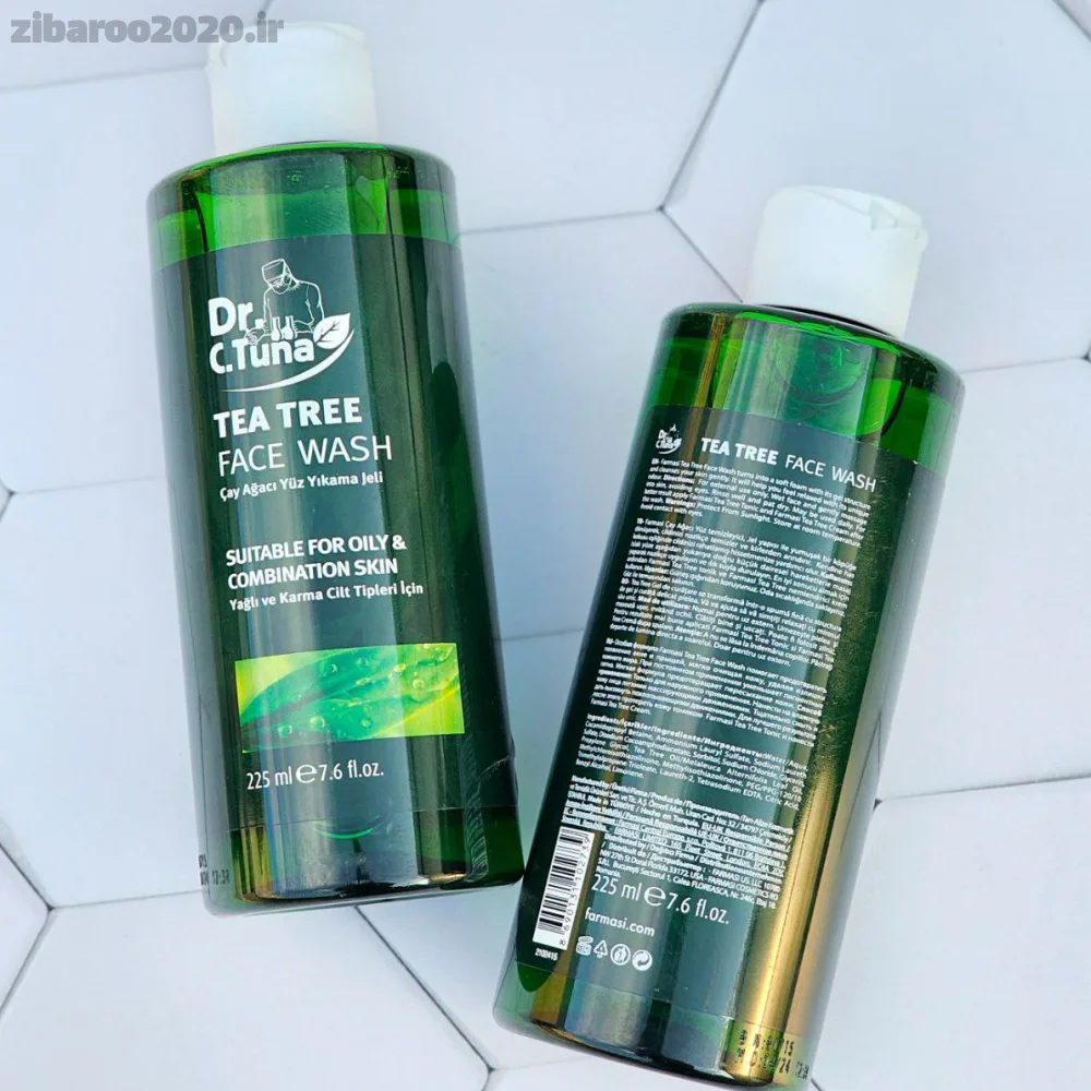 ژل شستشوی صورت ضدجوش تی تری حاوی روغن درخت چای دکتر سی تونا فارماسی (اورجینال )