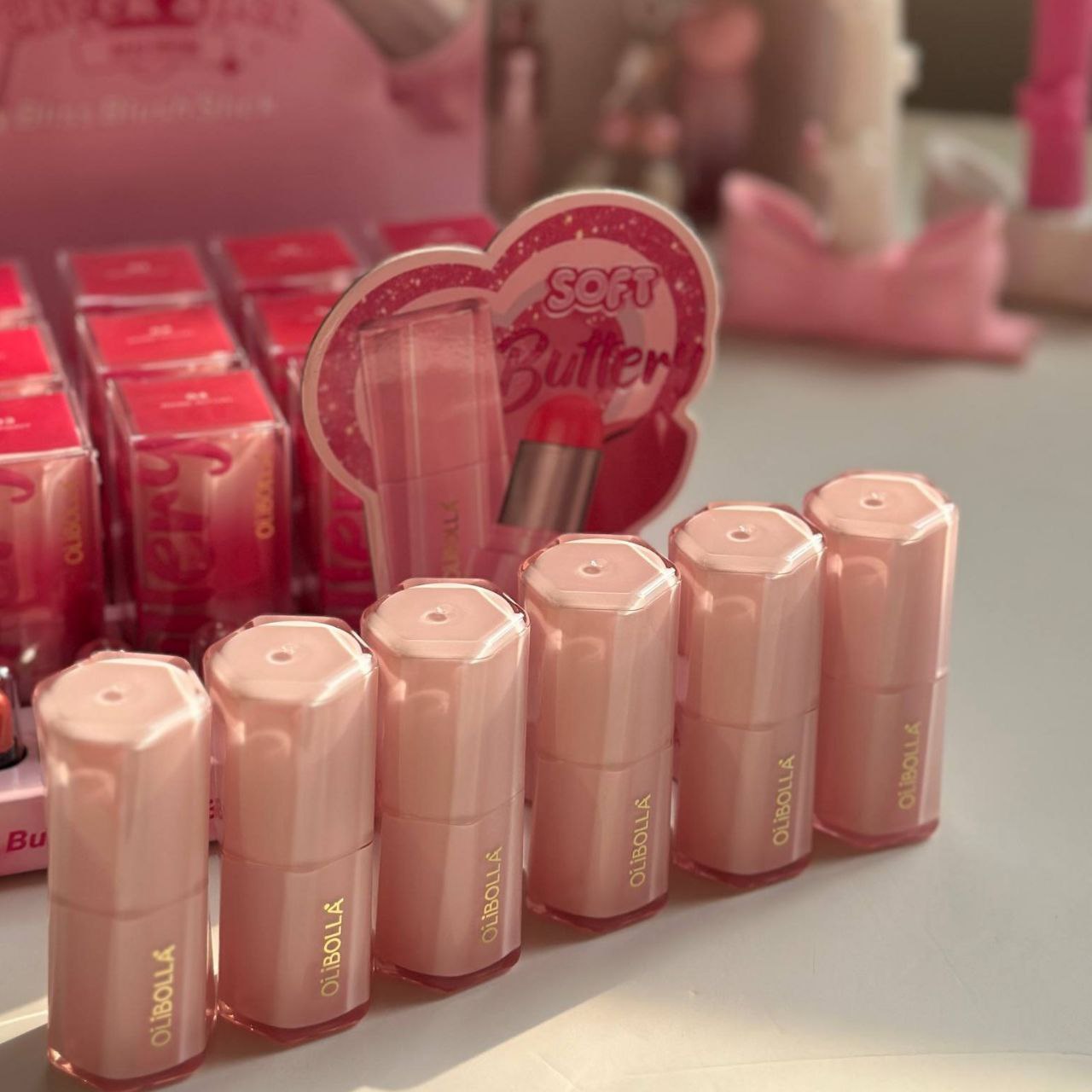 رژگونه خمیری استیکی کره ای اولی بولا Olibolla blush no la-b282 - Image 2