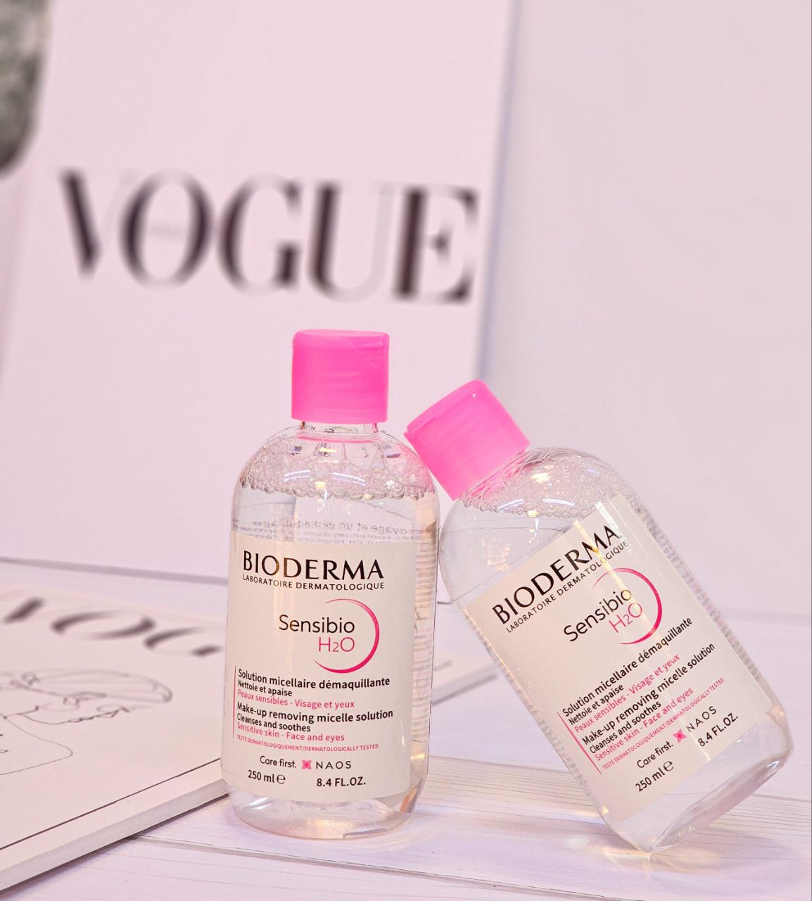 میسلار واتر پوست خشک و حساس بایودرما 250ml اورجینال