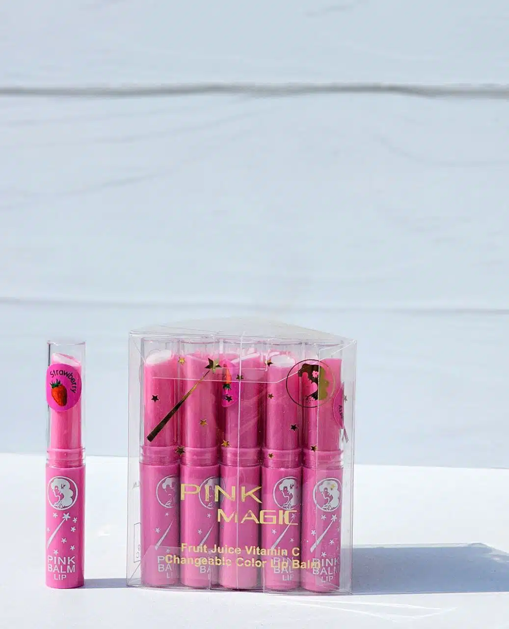 پک بالم لب حرارتی توت فرنگی PINK BALM - Image 5