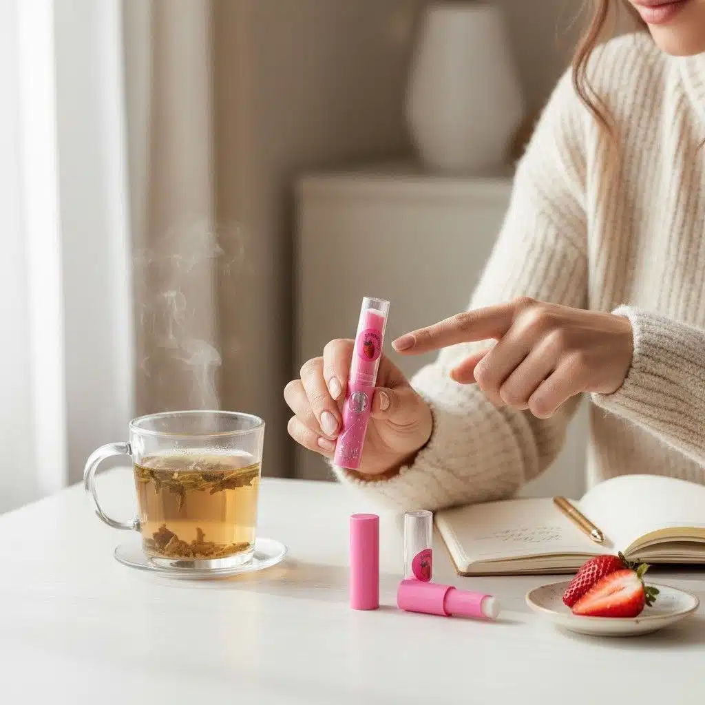 پک بالم لب حرارتی توت فرنگی PINK BALM - Image 2
