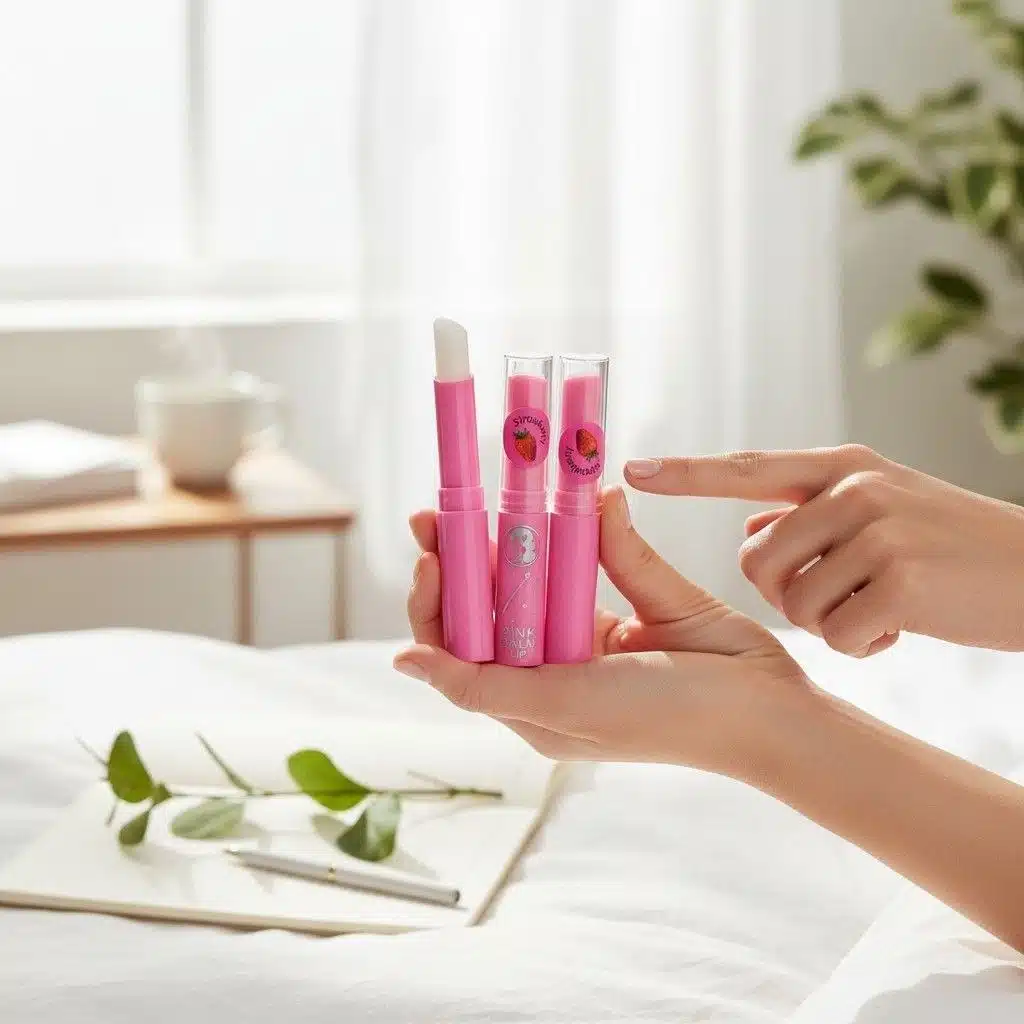 پک بالم لب حرارتی توت فرنگی PINK BALM - Image 4