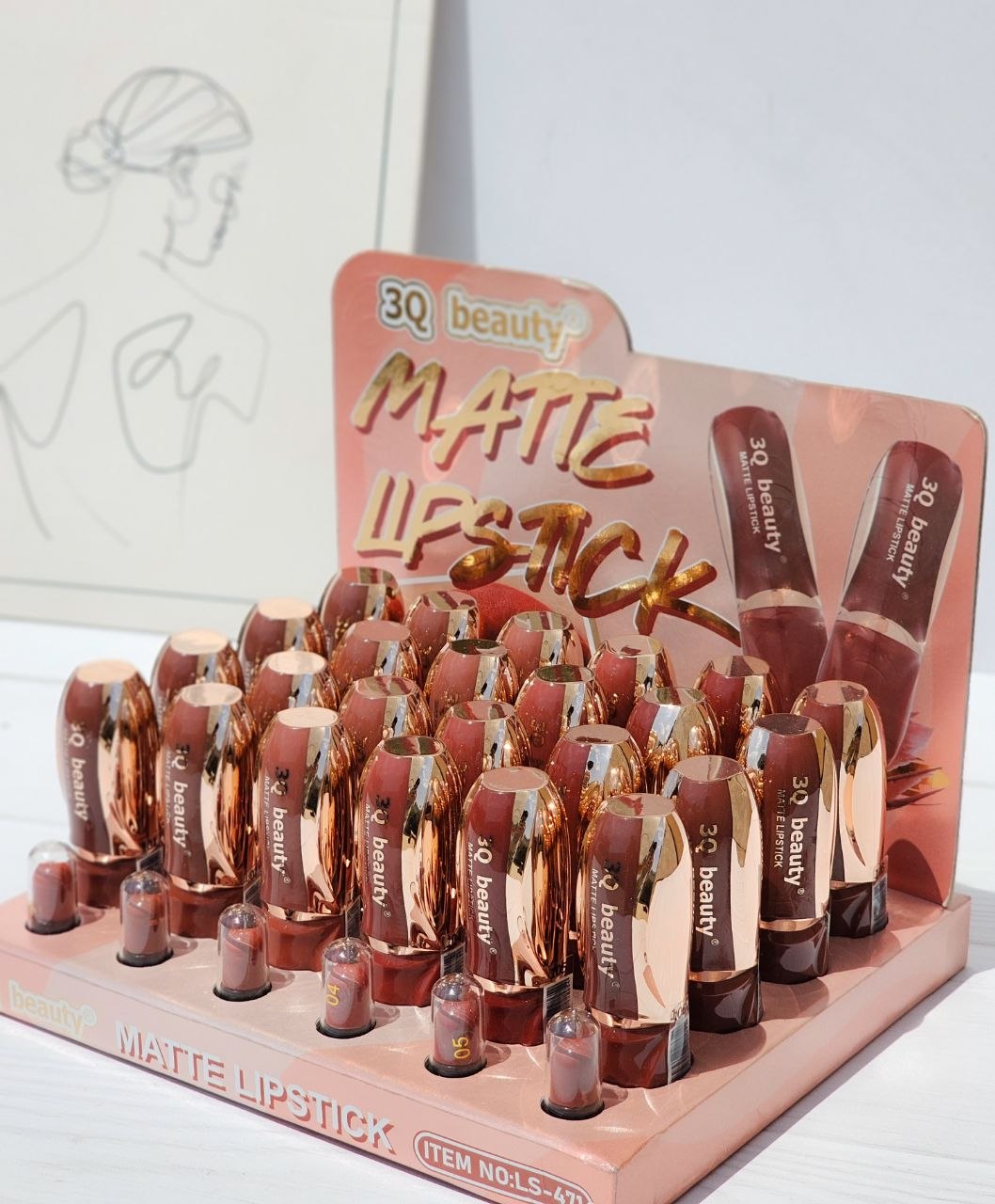 رژ لب جامد مات 3Q Beauty ((471)کد ) - Image 2