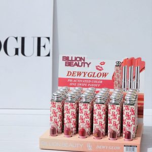 رژ لب جامد طرح دیور | Billion Beauty Dewy Glow (پوکه قرمز)