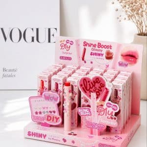بالم لب براق و حجم‌دهنده نگین‌دار اولیبولا (OLIBOLLA) مدل DIY Shine Boost