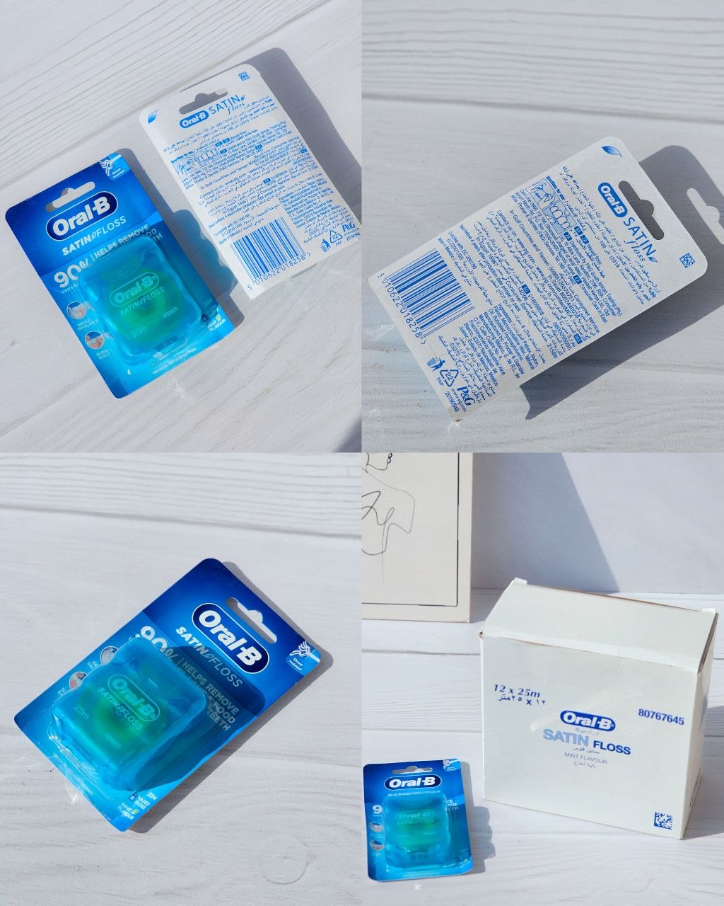 نخ دندان اورال بی مدل Satin Floss–اصل - تصویر 3
