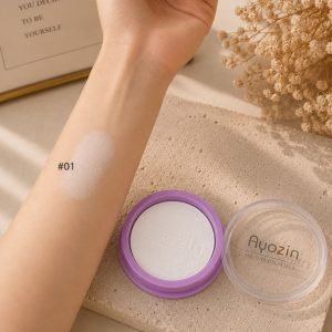 پودر فیکس فشرده سفید تستر دار آیوزین (Ayozin Fixing Powder)