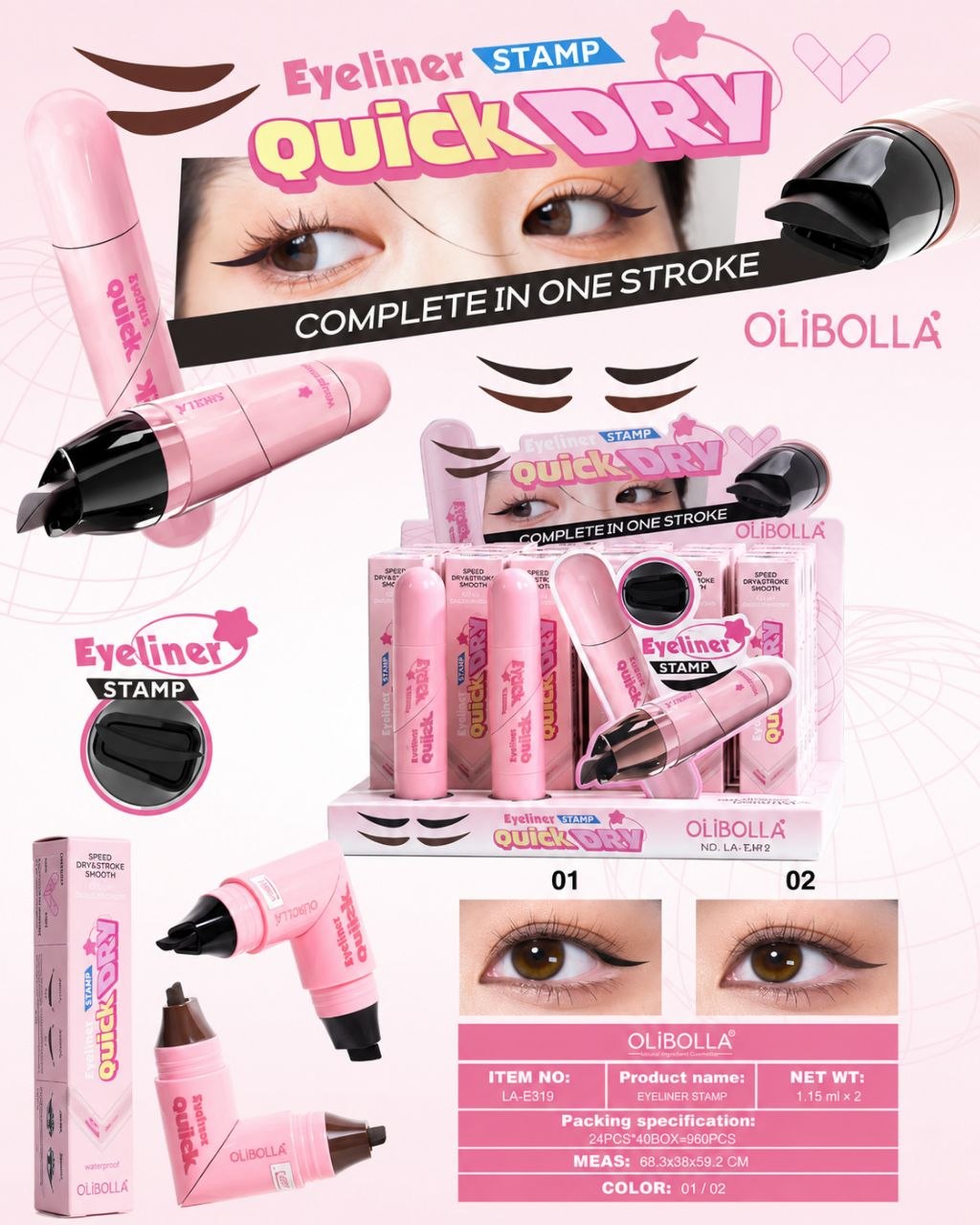 خط چشم استامپی دو طرفه اولیبولا OLIBOLLA - Image 4