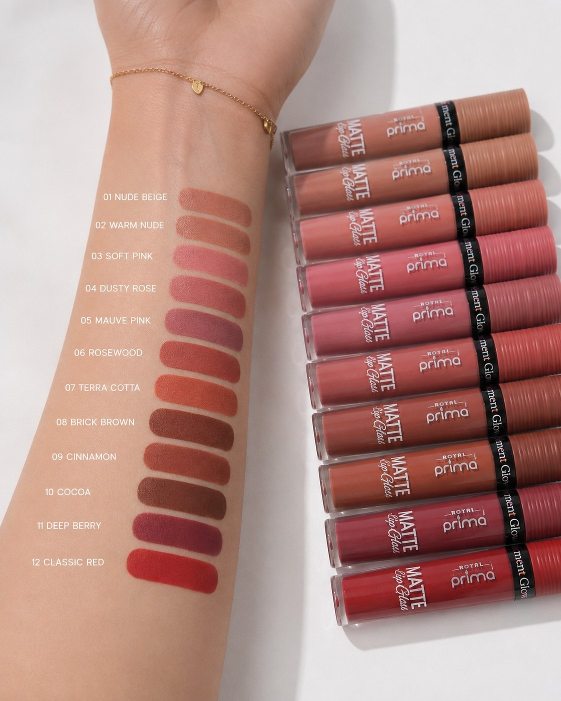 رژ مایع مات تنهدرختی رویال پریما |ROYAL PRIMA MATTE LIP - تصویر 4