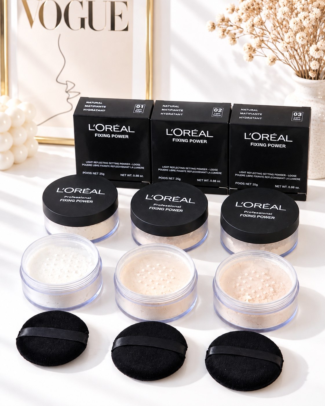 پودر فیکس پد دار لورآل L’ORÉAL FIXING POWER