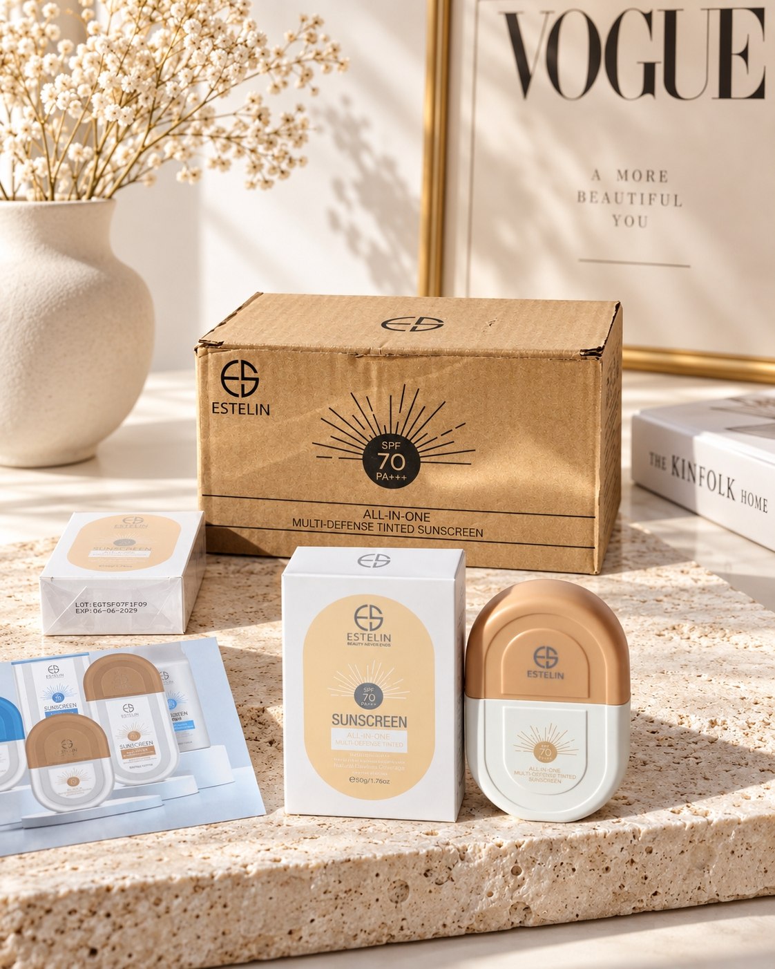 ضدآفتاب رنگی استلین Estelin SPF 70 - تصویر 3