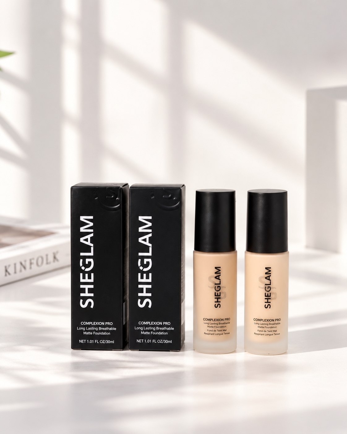 کرم پودر شیگلم SHEGLAM Complexion Pro | مستر کوالیتی جعبه مشکی