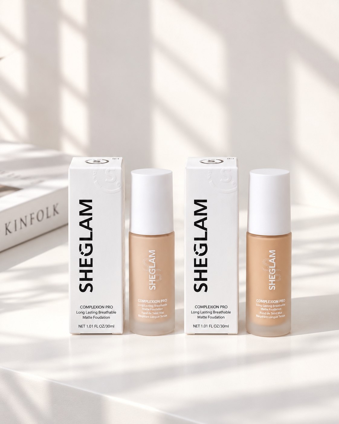 کرم پودر شیگلم SHEGLAM Complexion Pro | مستر کوالیتی جعبه سفید