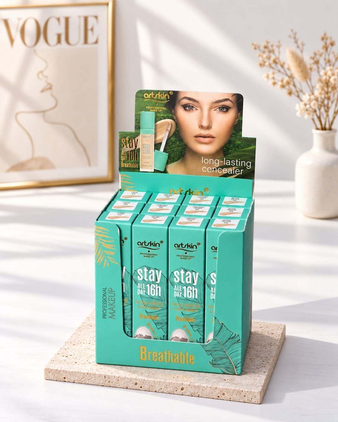 کانسیلر مایع آرت اسکین مدل Stay 16h| پوکه سبز Art Skin - تصویر 3