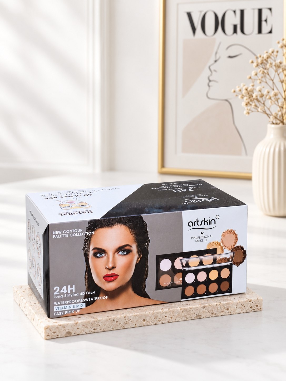 پالت کانتور و هایلایتر آرت اسکین ART SKIN | 4D Slim Face - تصویر 4